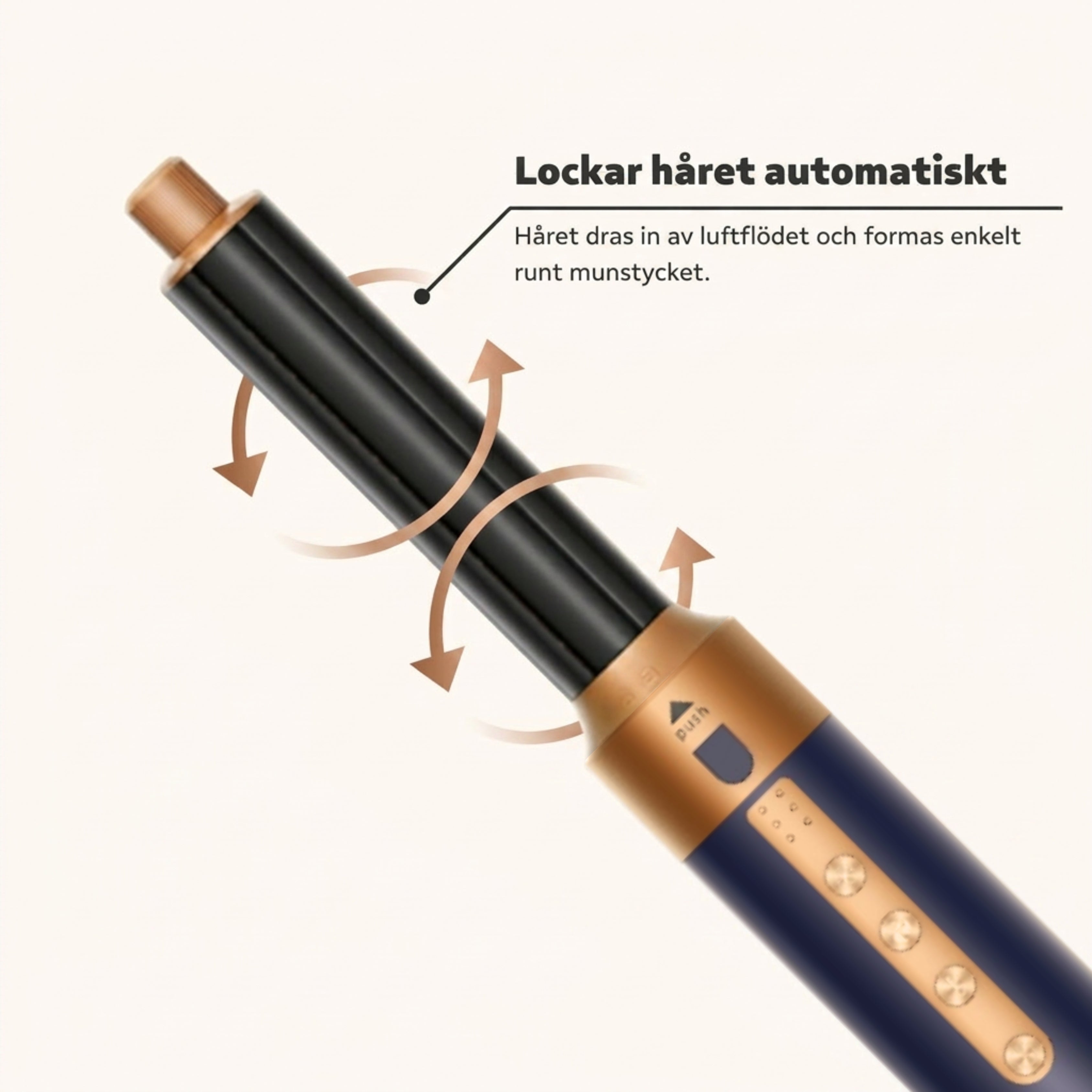 Luvièn Pro Multistyler 6-i-1 hårfön - Marinblå